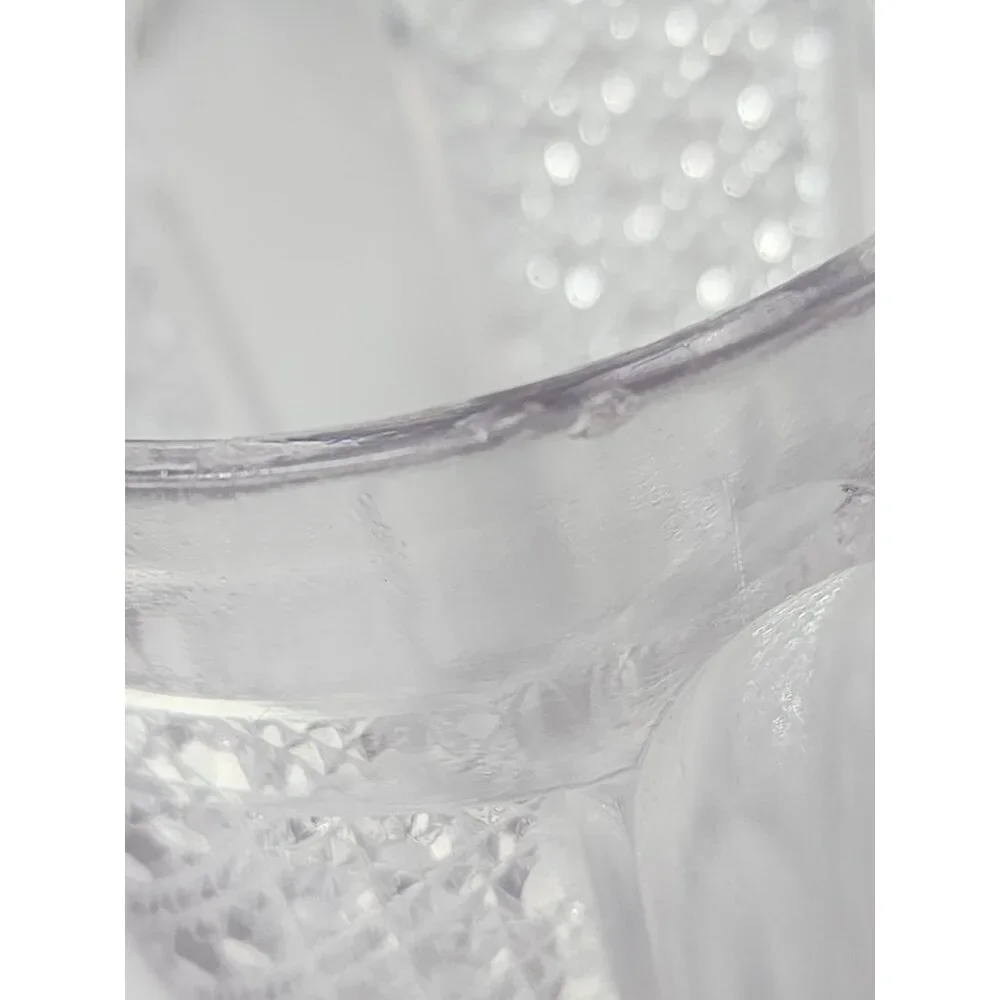 Vintage Miss Matched Cut‎ Glass Tumbler With Intricate Floral Geometric Patterns